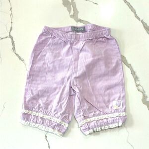 CARTER’S | Baby Girls Lightweight Purple Pants White Lace Trim Size 12M